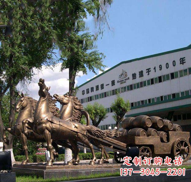 福建追求完美,华丽马车铜雕塑