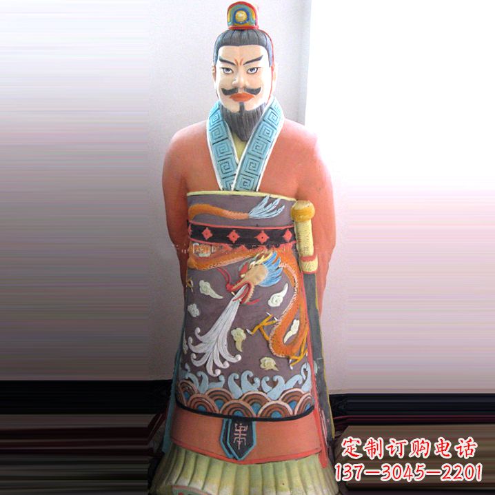 福建中国领先的秦始皇钢玻璃雕塑
