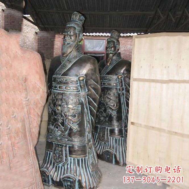 福建珍贵的秦始皇青铜雕像