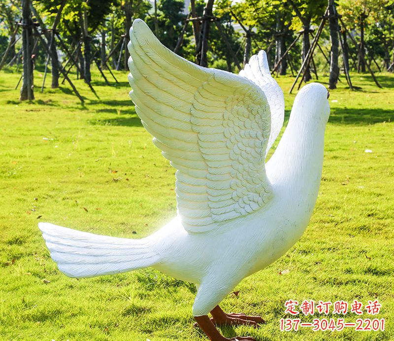 福建以和平鸽为灵感,用雕塑记录世界和平