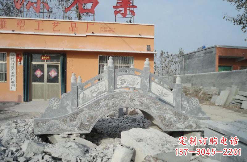 福建青石仿古拱桥雕塑,令领雕塑为您打造