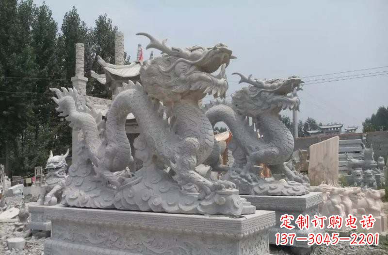 福建青石仿古龙石雕:传统工艺精美雕塑