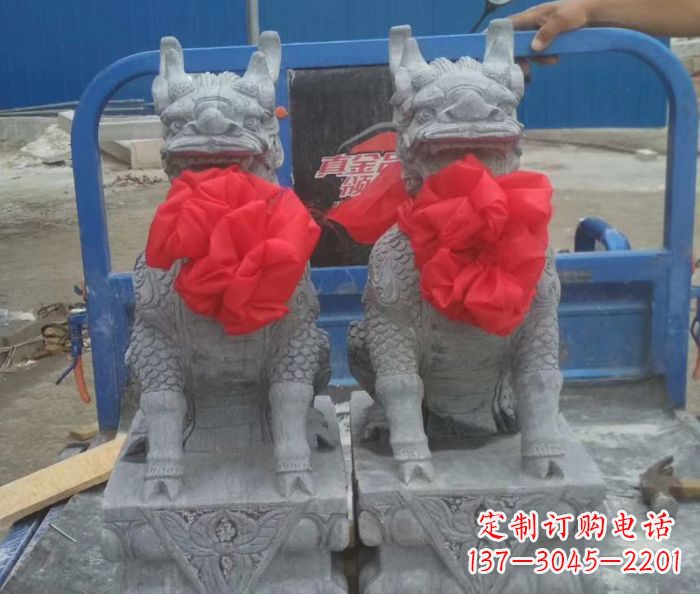 福建古典麒麟雕塑,带着神秘古典气息