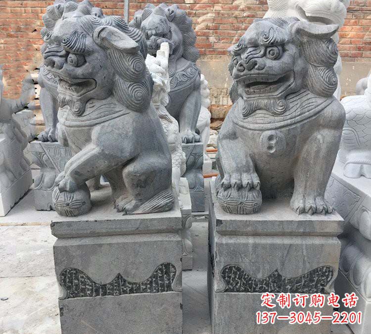 福建青石仿古狮子雕塑