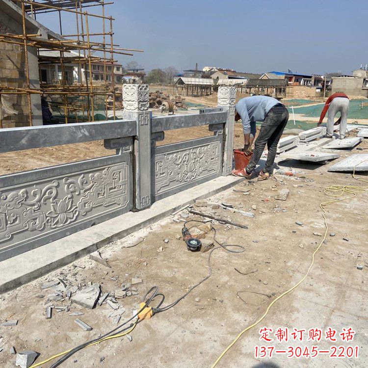 福建青石仿古石栏板雕塑