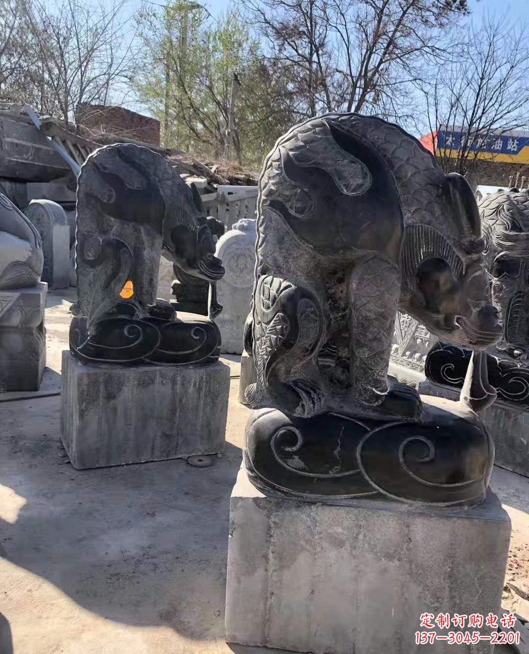 福建青石动物雕塑,来自传统文化的精致装饰