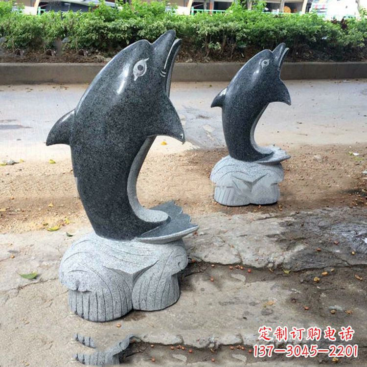 福建青石海豚雕塑--精致好看与象征意义一起令人惊叹