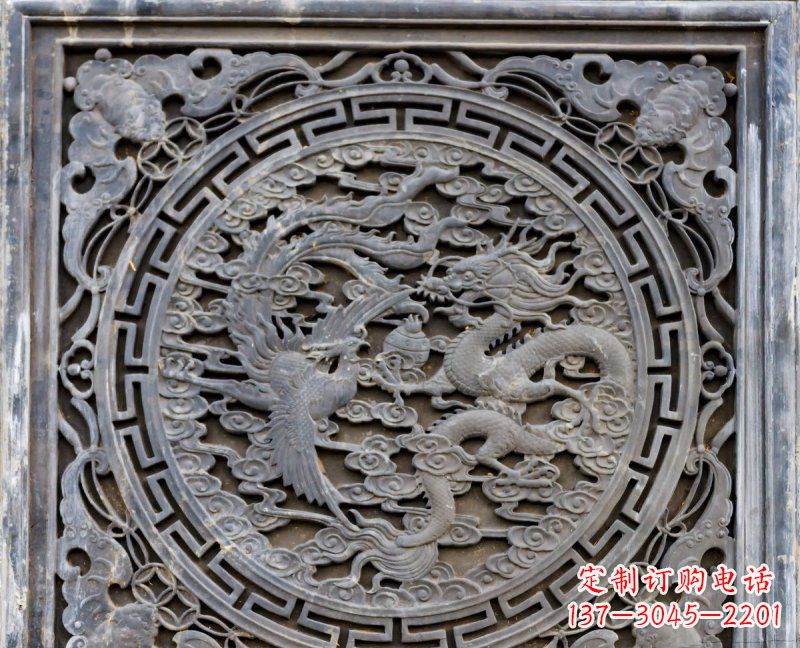 福建传统工艺青石龙雕精美绝伦