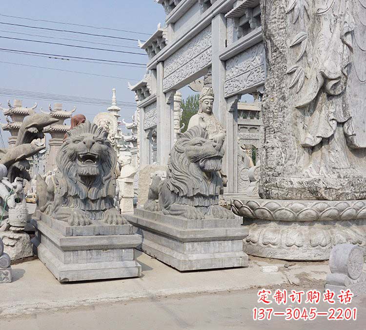 福建西洋古典青石狮子雕塑