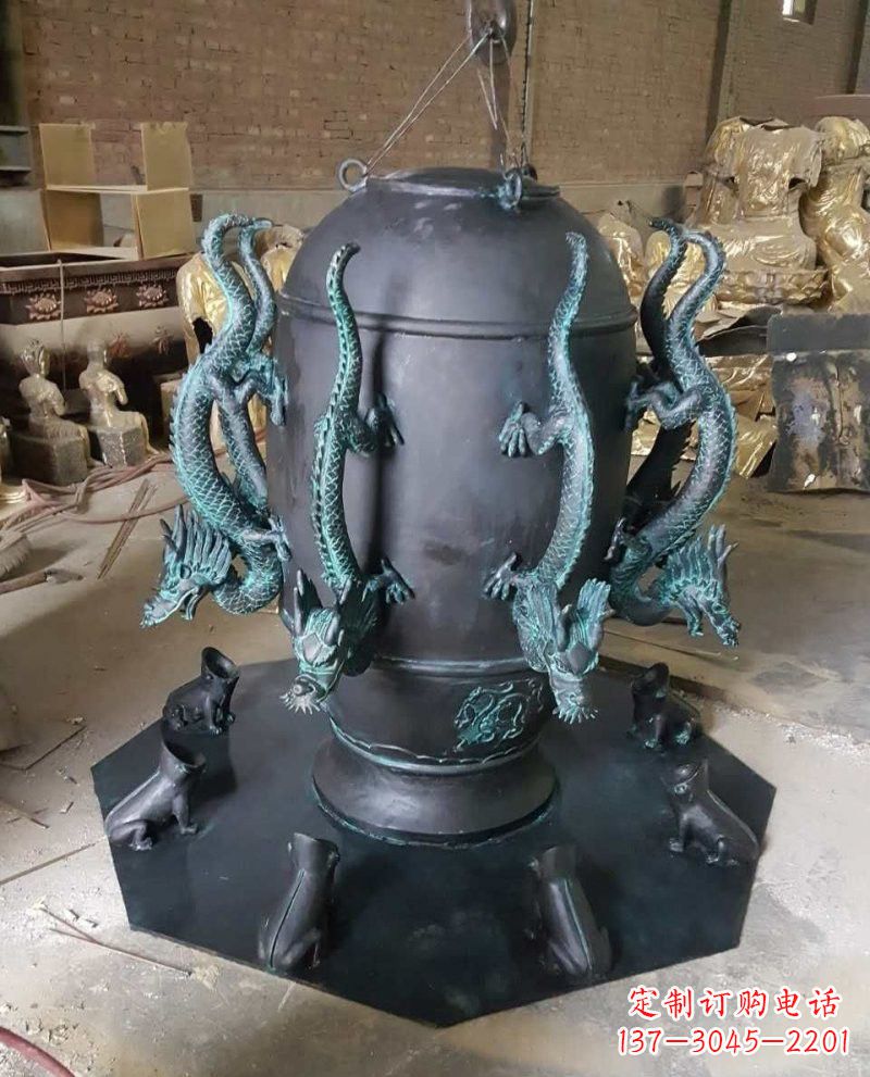 福建中领青铜地动仪雕塑