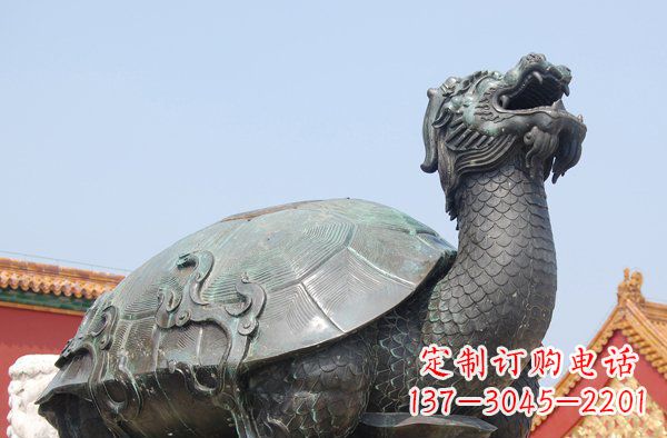 福建青铜龙雕塑,象征传统文化之美