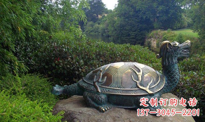 福建融合经典的青铜龙雕塑