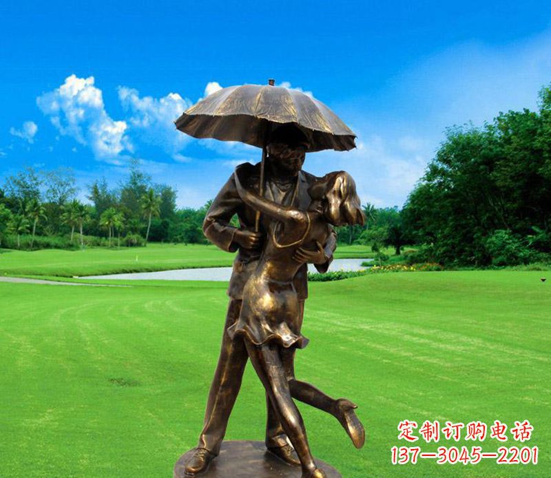 福建中领雕塑-专业制作情侣公园景观雕塑