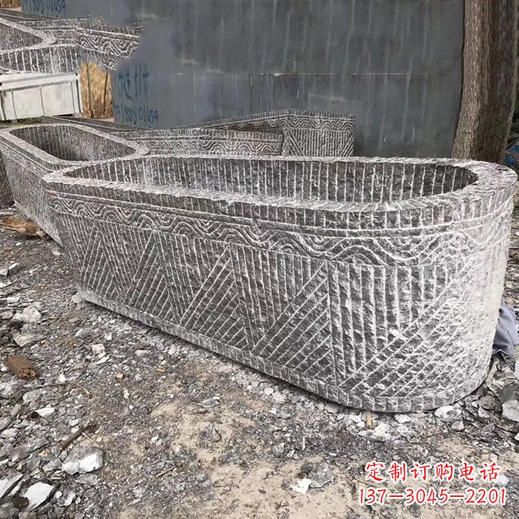 福建起点雕刻•手工老石槽雕塑