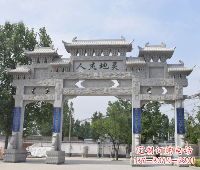 福建以大理石铸就美妙牌坊雕塑