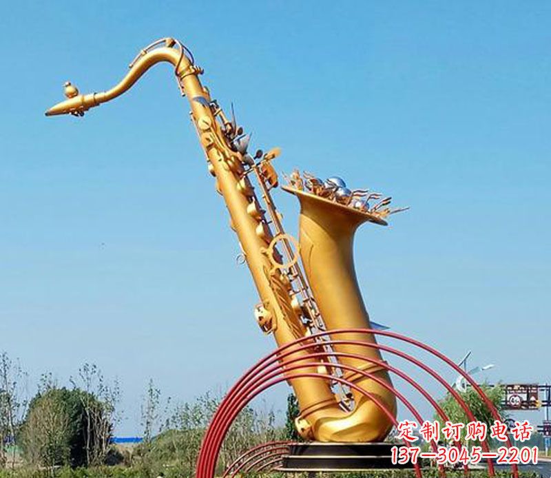 福建中领雕塑:萨克斯铜雕高质量制作