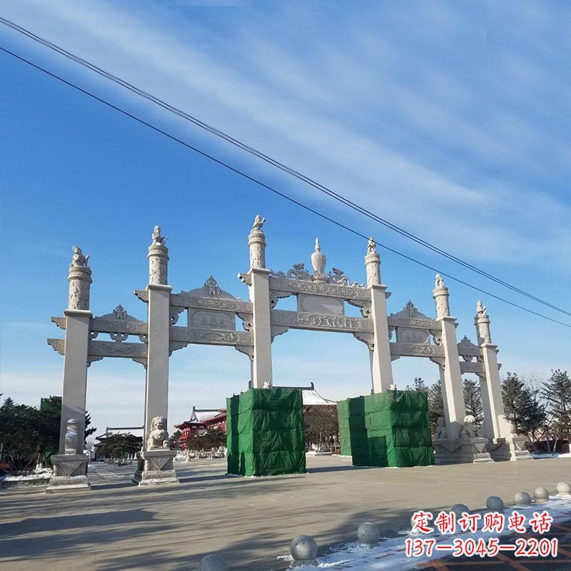 福建三间四柱五门石牌坊