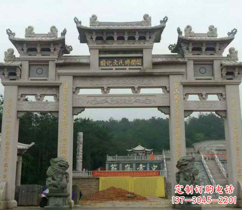 福建中领雕塑:顶级大理石牌坊石雕