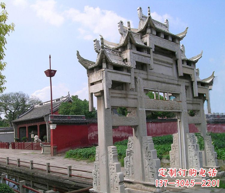 福建专业大型牌坊石雕制作