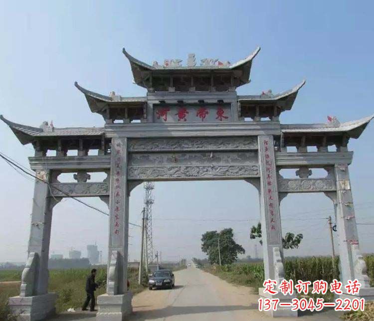福建精品牌坊石雕，令您赞叹不已