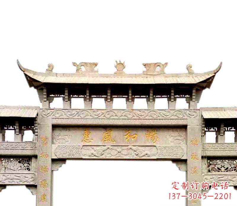 福建牌坊石雕–传承传统文化,给空间增色彩