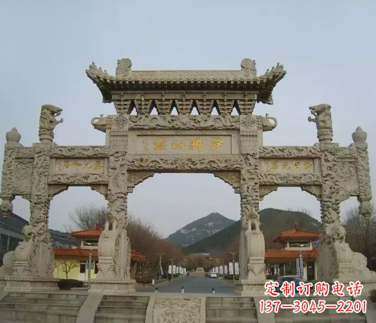 福建铭刻美好时光,中领雕塑牌坊石雕