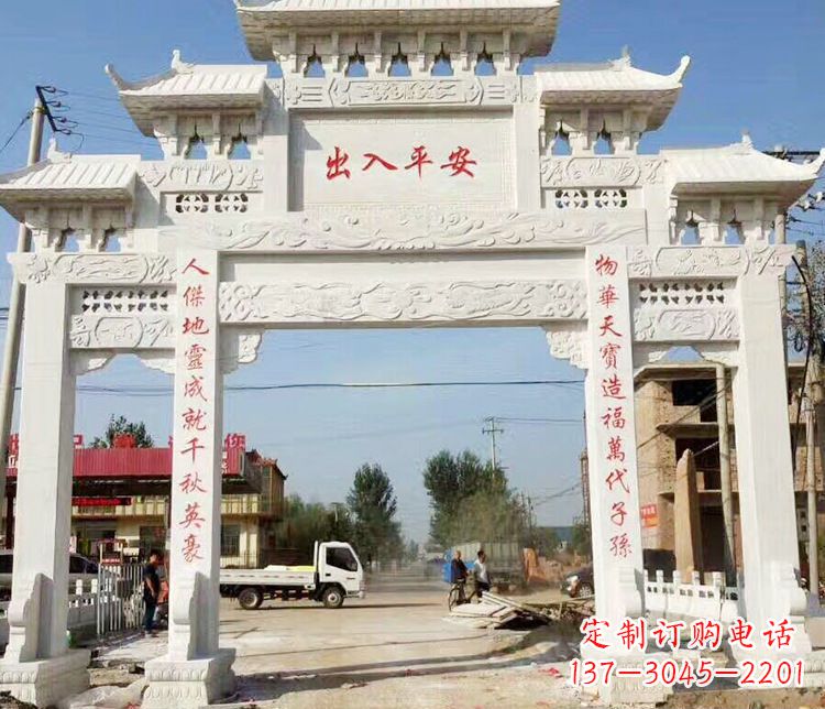 福建三门石牌坊石雕艺术