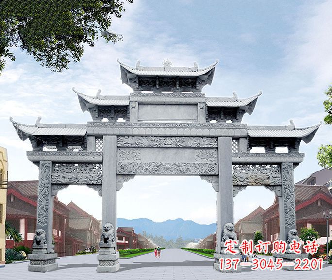 福建高品质牌坊石雕，为您量身定制