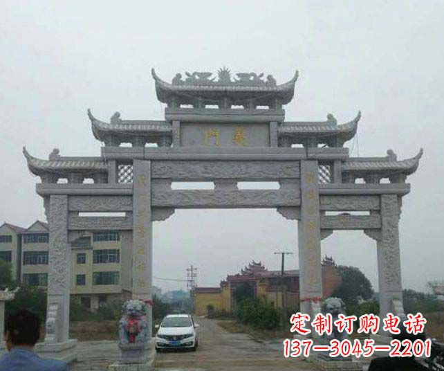 福建仿古牌坊石雕、精美绝伦