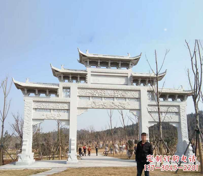 福建中领雕塑-牌坊石雕精美无比