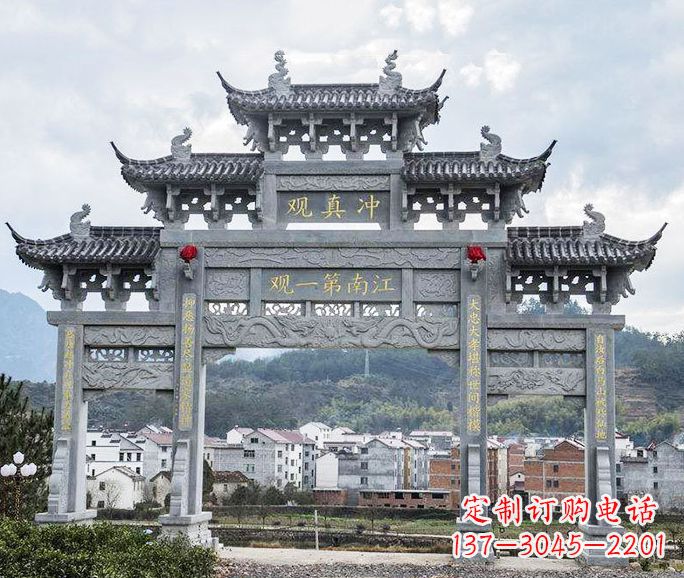 福建欣赏传统牌坊雕塑的美感