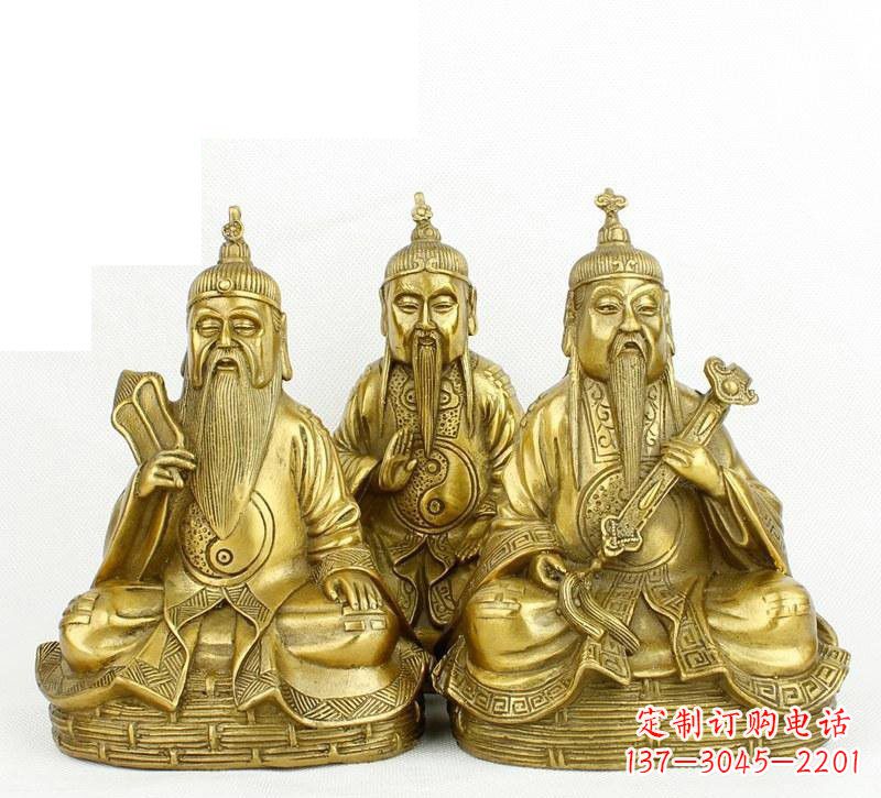 福建三清祖师神像铜雕,古典经典展现