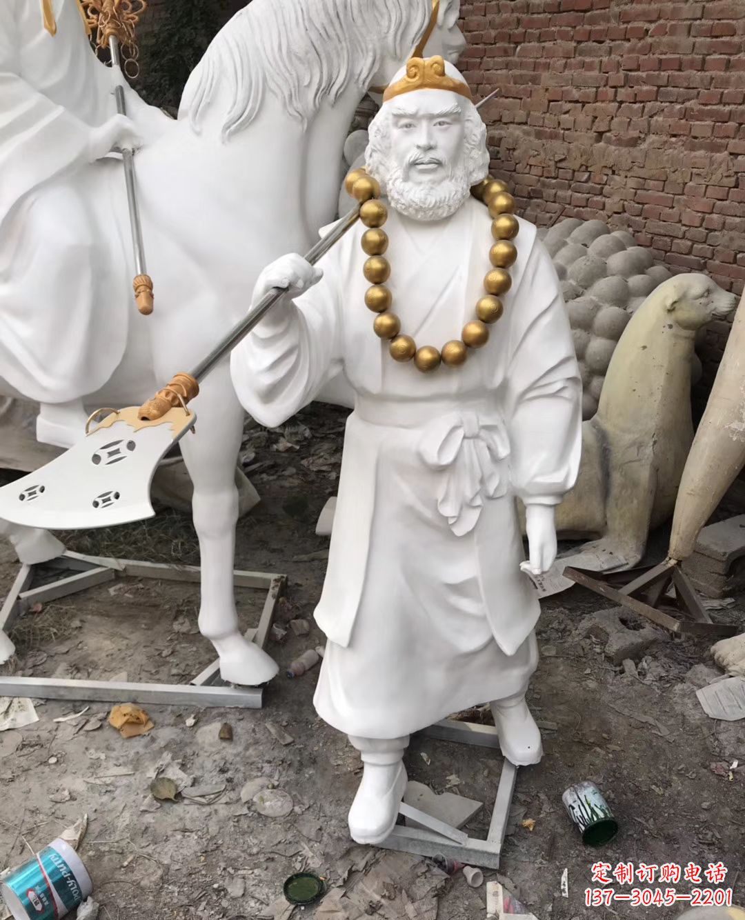 福建沙和尚人物石雕,精美而有灵气