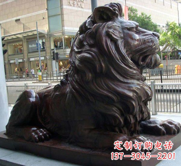 福建汇丰铜狮子雕塑,引领潮流,传承中国古典文化