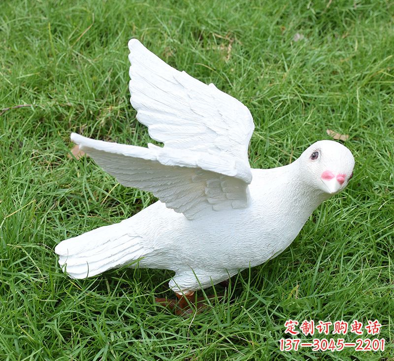 福建象征和平的少女和平鸽雕塑