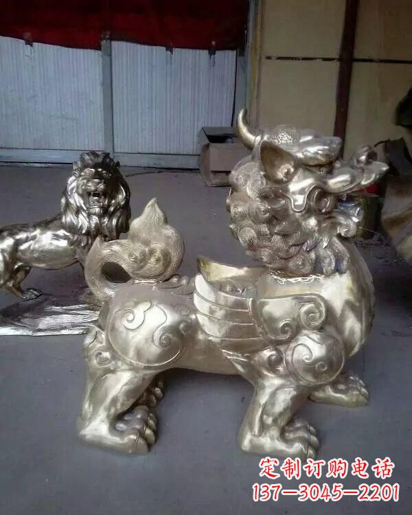 福建中领雕塑：貔貅铜雕精致雕塑