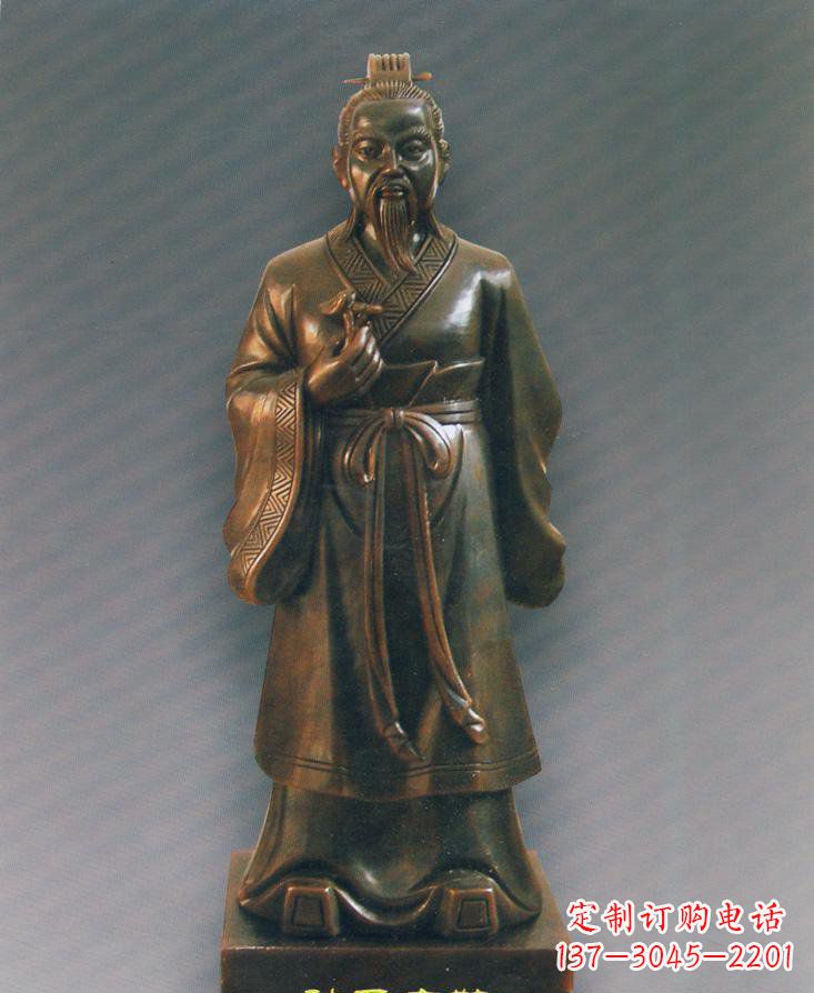 福建扁鹊仿铜人物雕塑-独特的玻璃钢雕刻