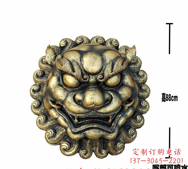 福建领雕品质狮子头铜雕