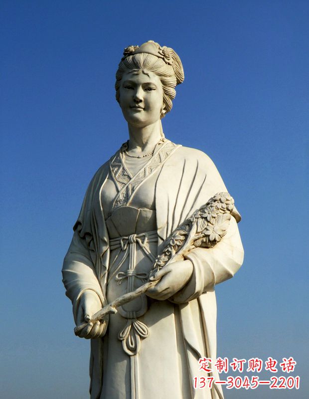 福建领雕塑:精致雕刻,体现经典美女雕像