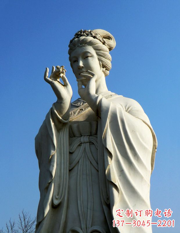 福建精美绝伦的古代美女雕像
