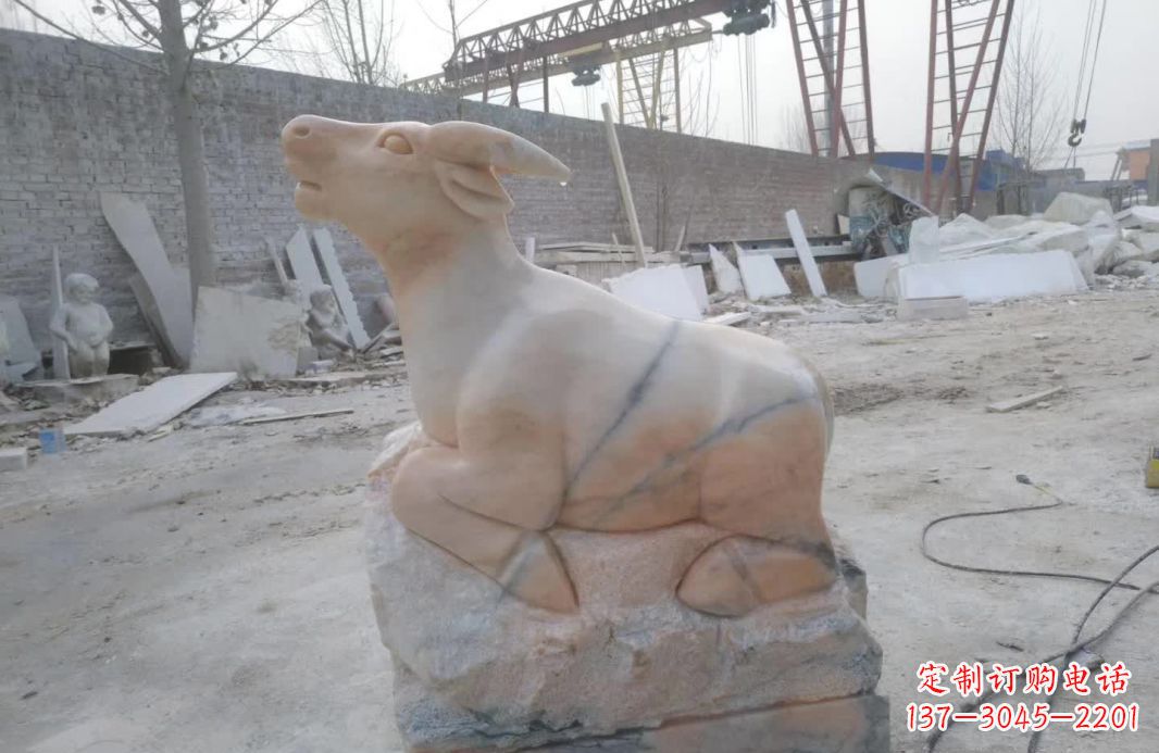 福建精美动物十二生肖石雕