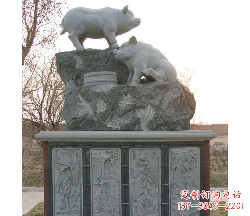 福建十二生肖猪石雕——质地原生态传承千年文化