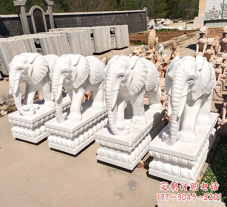 福建中领雕塑的精美大象雕塑