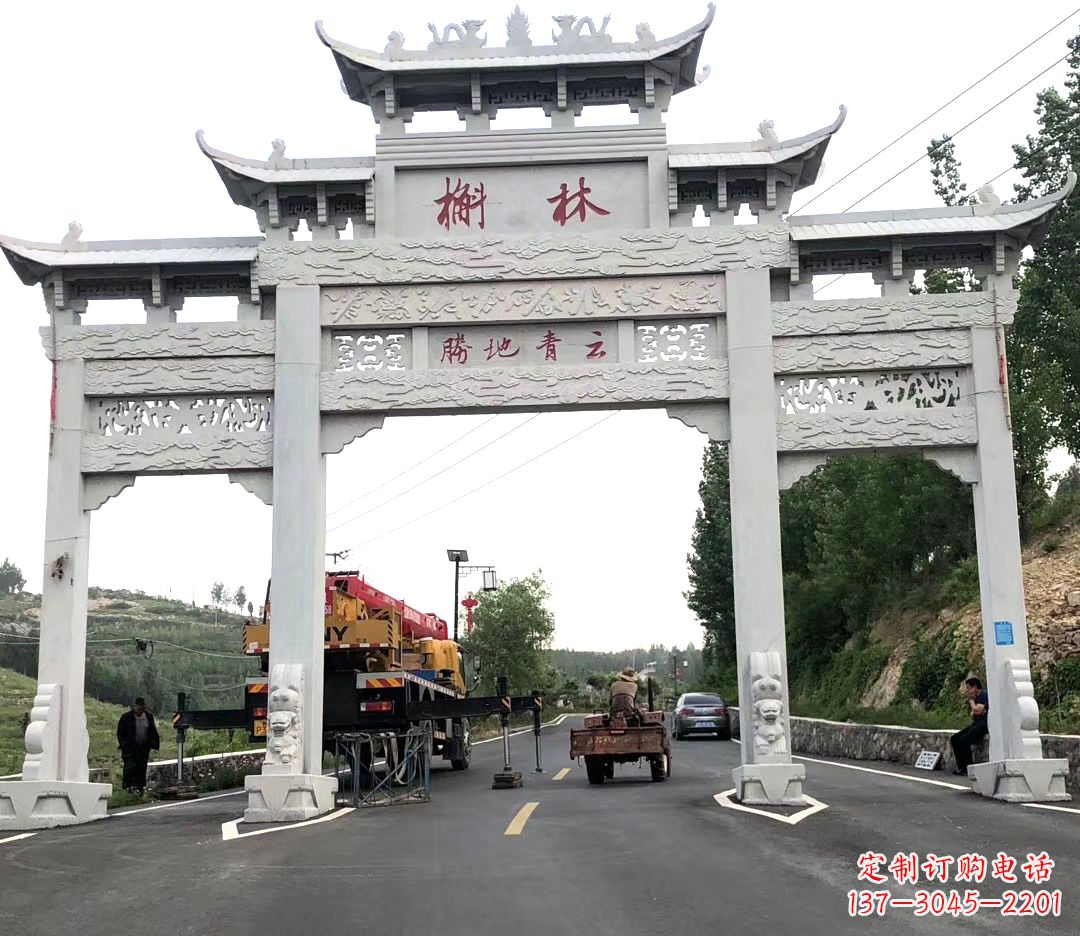 福建中领雕塑牌楼雕塑,精美绝伦