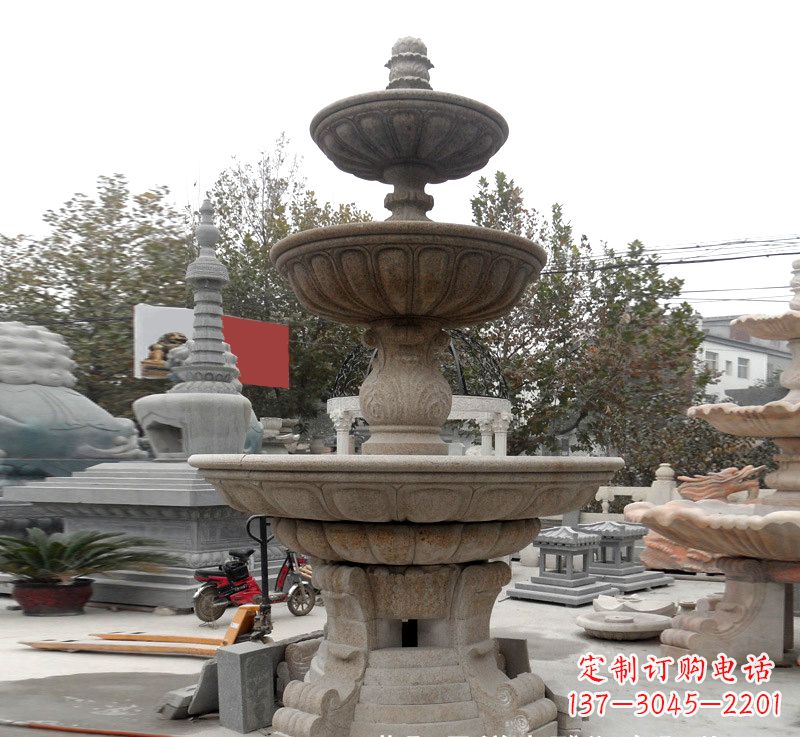 福建钵式喷泉雕塑,精美装饰您的家园