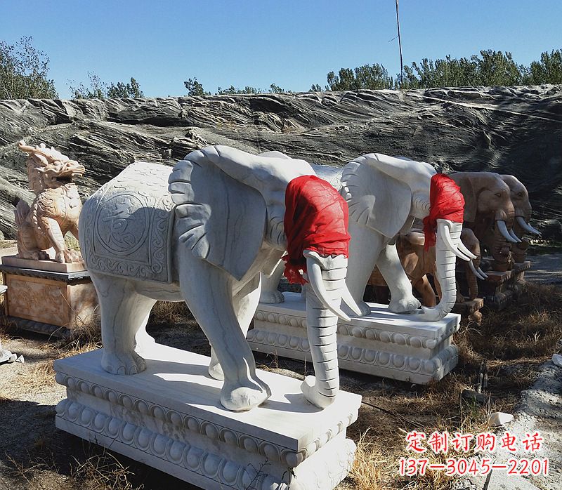 福建石雕大象别墅,集象美于一体