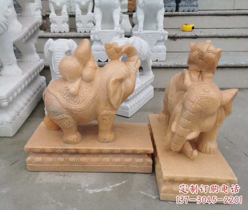 福建完美还原静谧大象雕塑