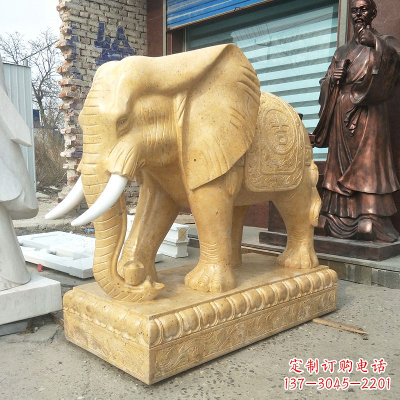 福建精美大象雕塑,为你定制宅神兽
