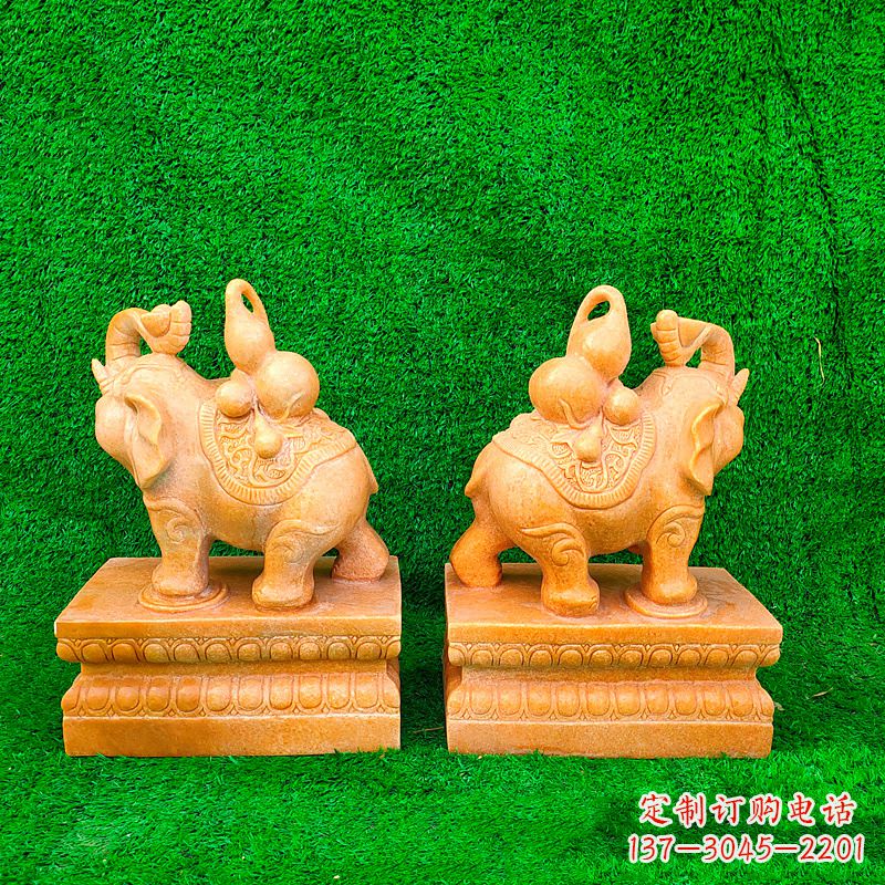 福建精美大象雕塑,点缀美好家园