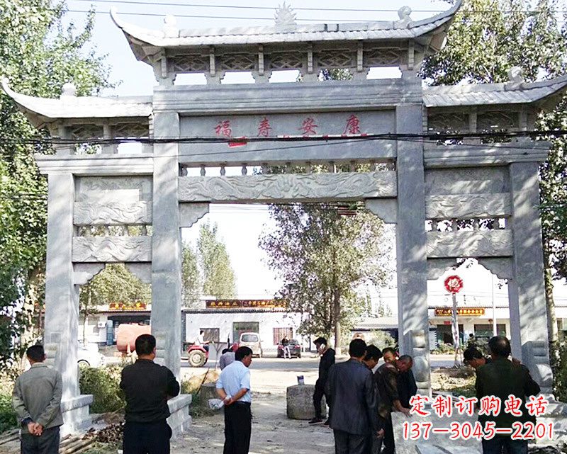 福建中领雕塑：专业制作精美的牌坊雕塑